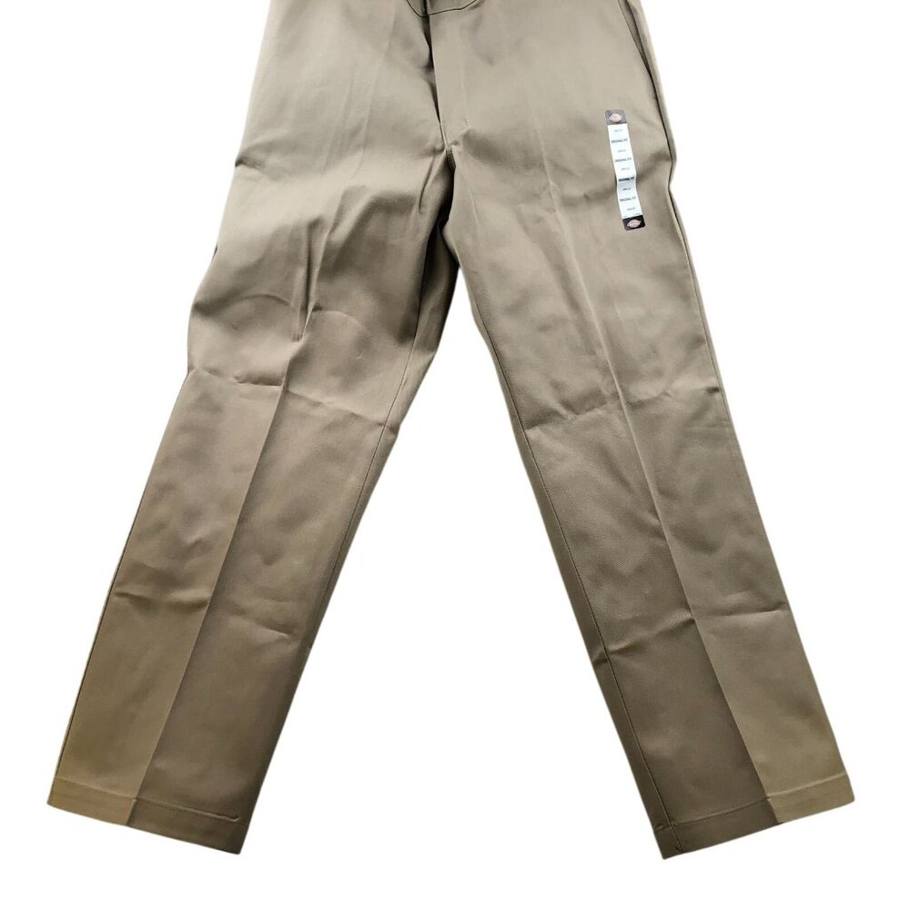 NWT Dickies Mens Work Pants Size 38x32 Straight Original Fit Khaki Casual Tan